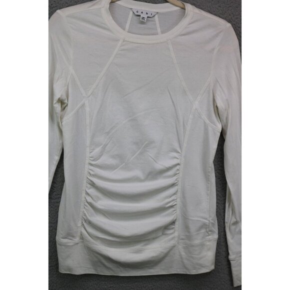 Cabi Long Sleeve Stretchy Tunic-Size Medium-Ruched - Picture 2 of 10